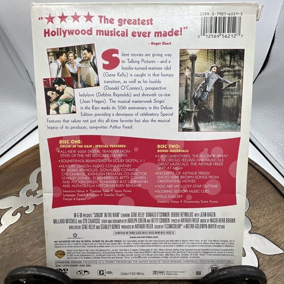 Singin in the Rain (DVD, 2002, 2-Disc Set, Two Disc Special Edition) - Picture 11 of 11